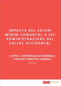 Impacte del salari mínim comarcal a les administracions del Vallès Occidental