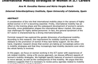 International Mobility of Women in ICT Careers