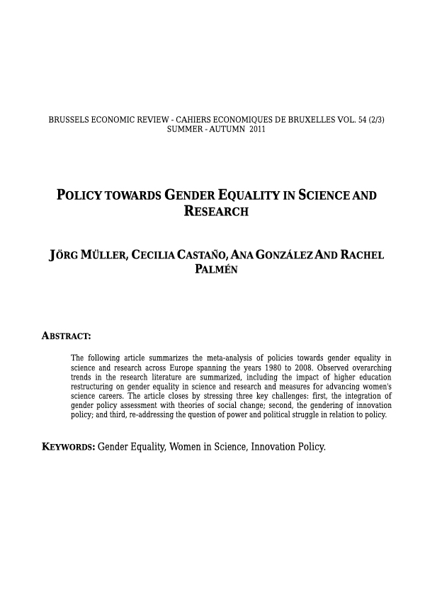research proposal gender equality